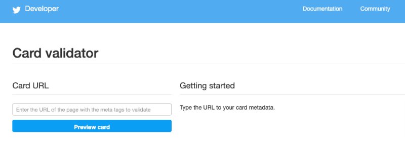 Submitting your Twitter Card for approval