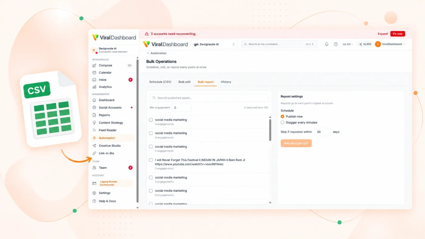 Bulk Scheduling for Catalogs