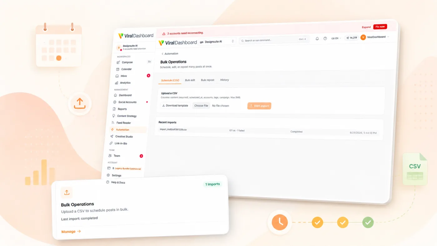 Bulk Scheduling