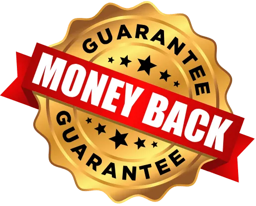 Money-back guarantee seal