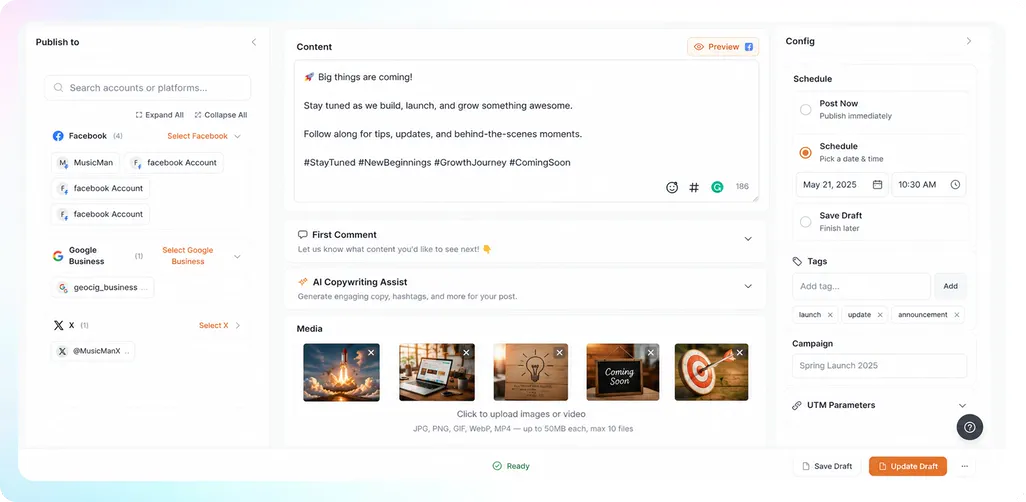A 30-day content calendar